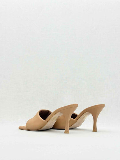 Pre - loved ALOHAS Puffy Brown Size EU 38 Mules at Reems Closet