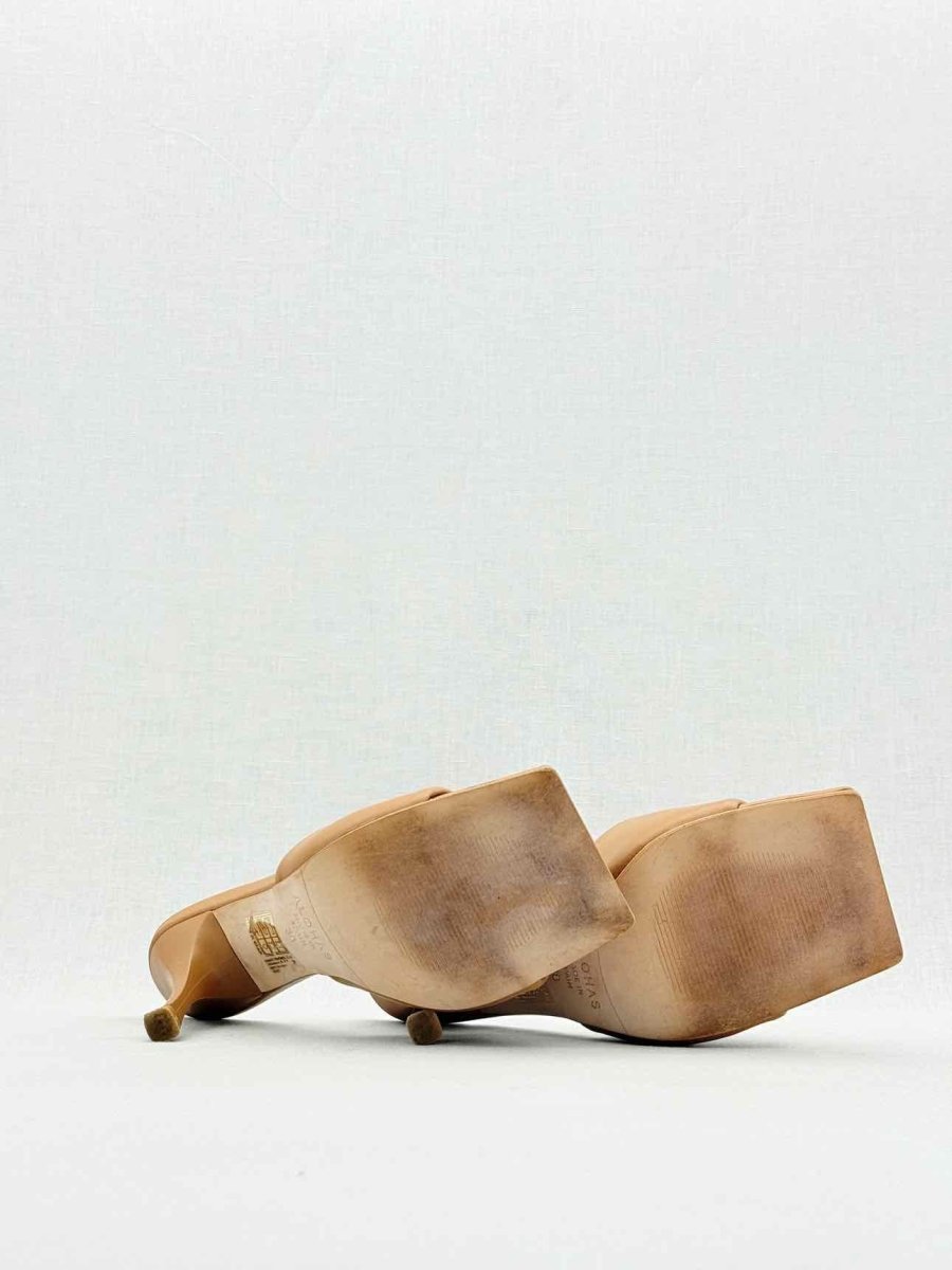 Pre - loved ALOHAS Puffy Brown Size EU 38 Mules at Reems Closet