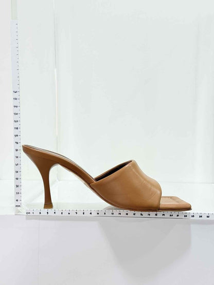 Pre - loved ALOHAS Puffy Brown Size EU 38 Mules at Reems Closet