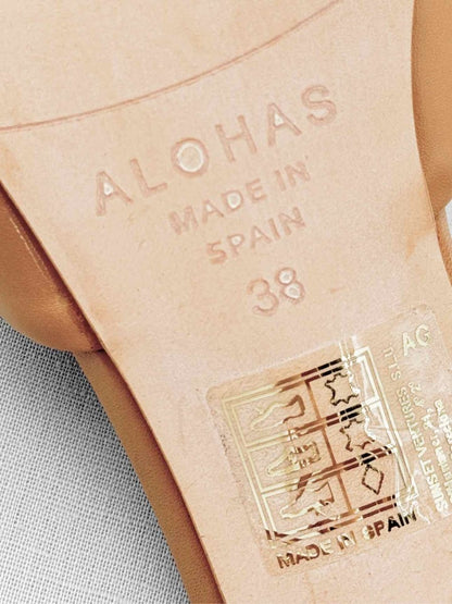 Pre - loved ALOHAS Puffy Brown Size EU 38 Mules at Reems Closet