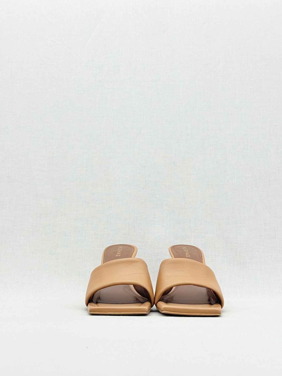 Pre - loved ALOHAS Puffy Brown Size EU 38 Mules at Reems Closet