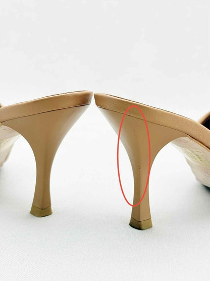 Pre - loved ALOHAS Puffy Brown Size EU 38 Mules at Reems Closet