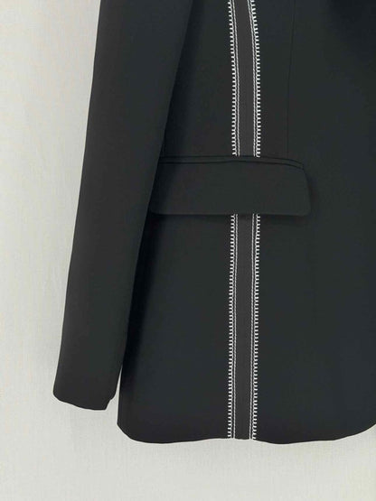 Pre - loved ALTUZARRA Black & White Panel Size US 8 Jacket at Reems Closet