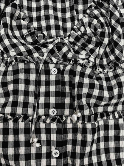 Pre - loved ALTUZARRA Bustier Black & White Size US 8 Midi Dress at Reems Closet