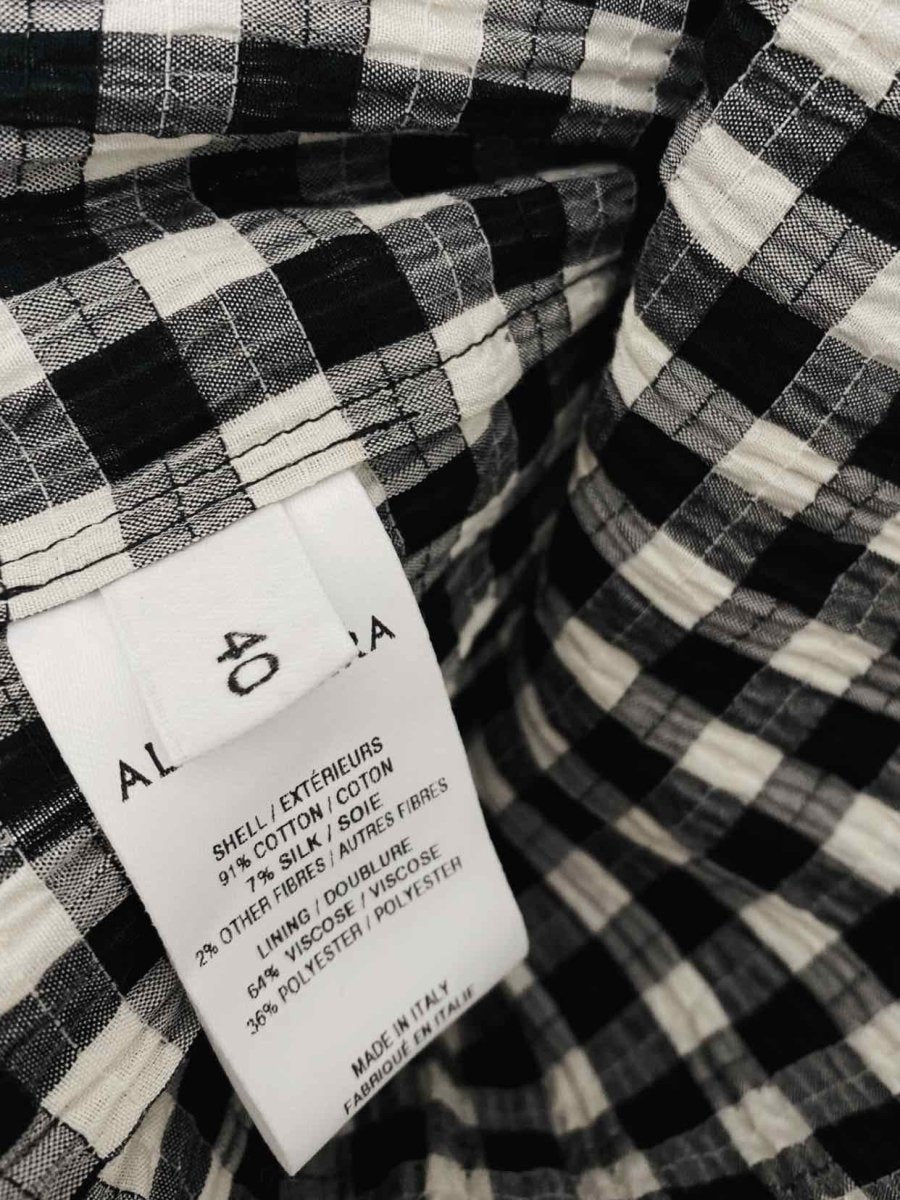 Pre - loved ALTUZARRA Bustier Black & White Size US 8 Midi Dress at Reems Closet