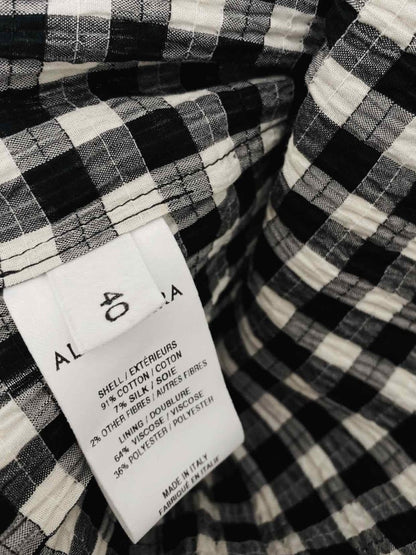 Pre - loved ALTUZARRA Bustier Black & White Size US 8 Midi Dress at Reems Closet