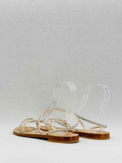 Pre - loved AMALIA Silver Size EU 39 Sandals at Reems Closet