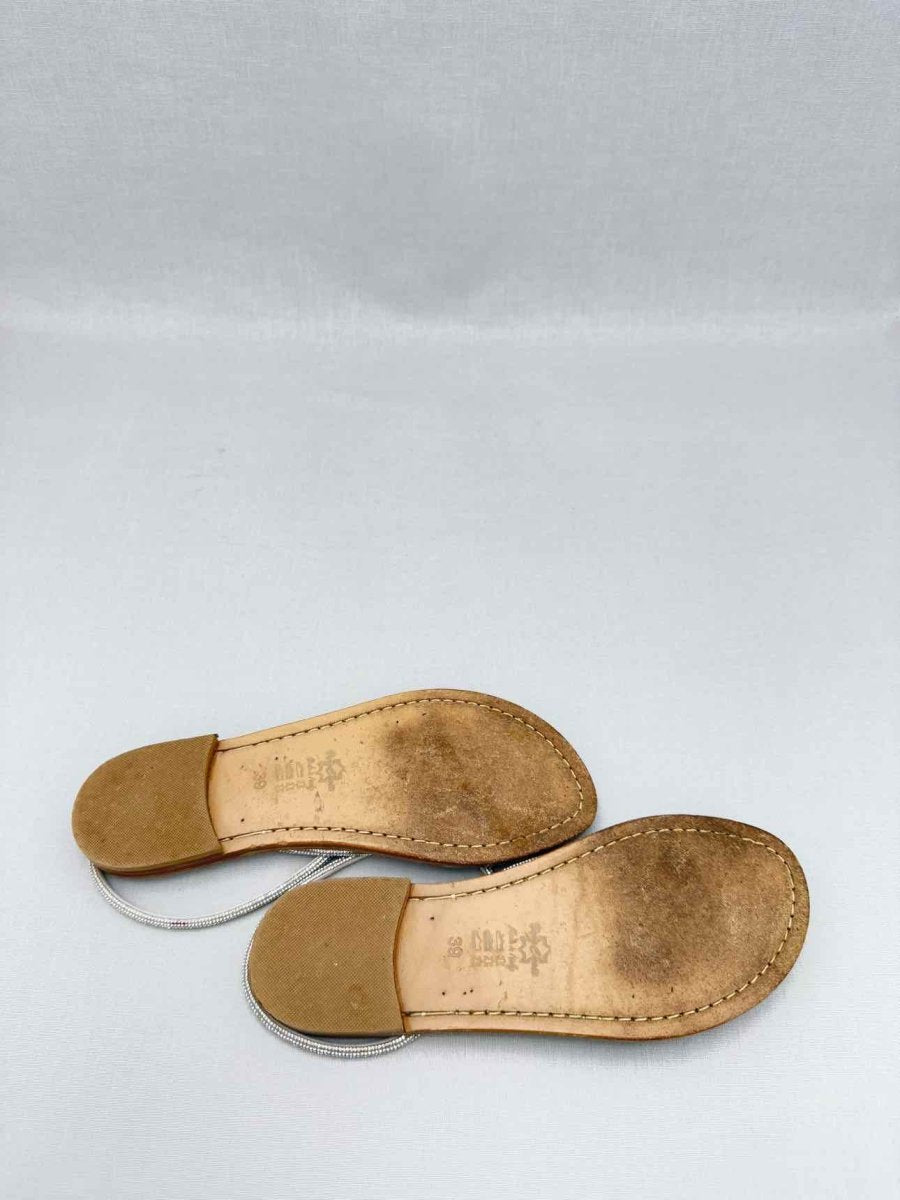 Pre - loved AMALIA Silver Size EU 39 Sandals at Reems Closet