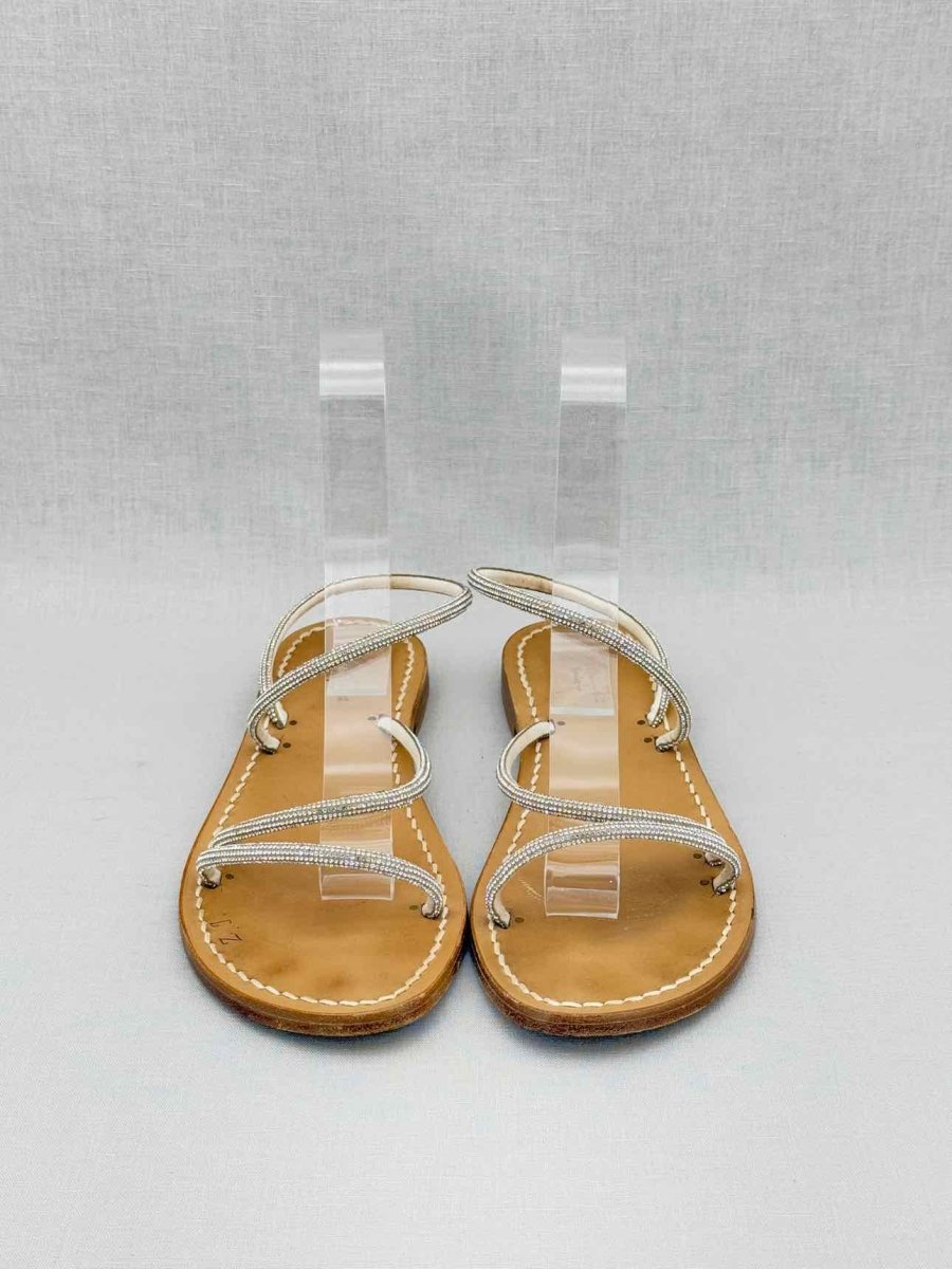 Pre - loved AMALIA Silver Size EU 39 Sandals at Reems Closet