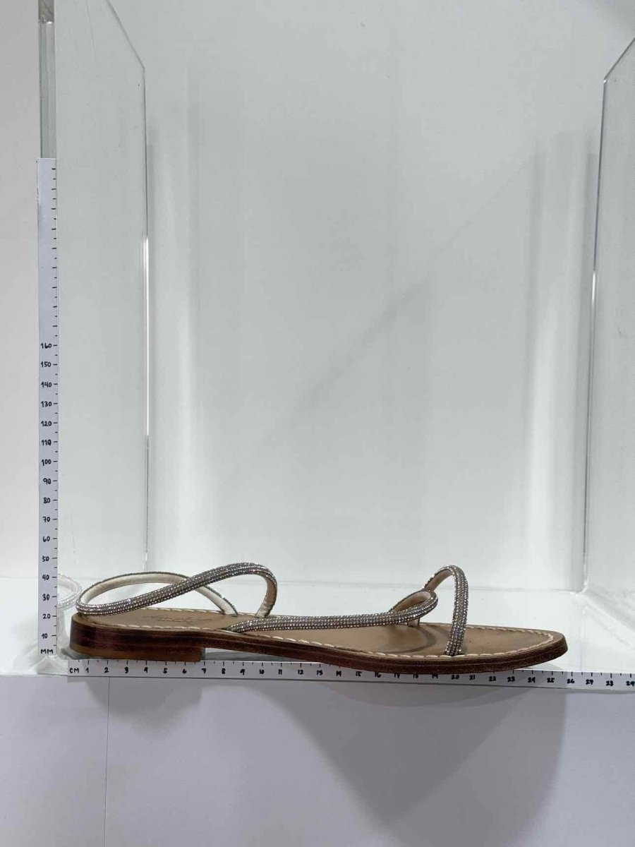 Pre - loved AMALIA Silver Size EU 39 Sandals at Reems Closet