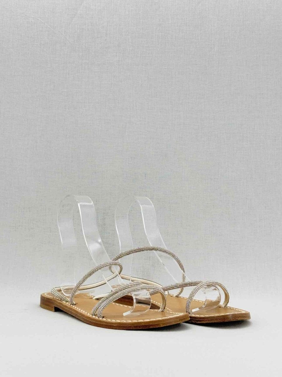 Pre - loved AMALIA Silver Size EU 39 Sandals at Reems Closet