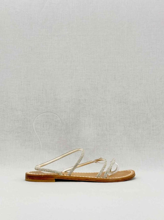 Pre - loved AMALIA Silver Size EU 39 Sandals at Reems Closet