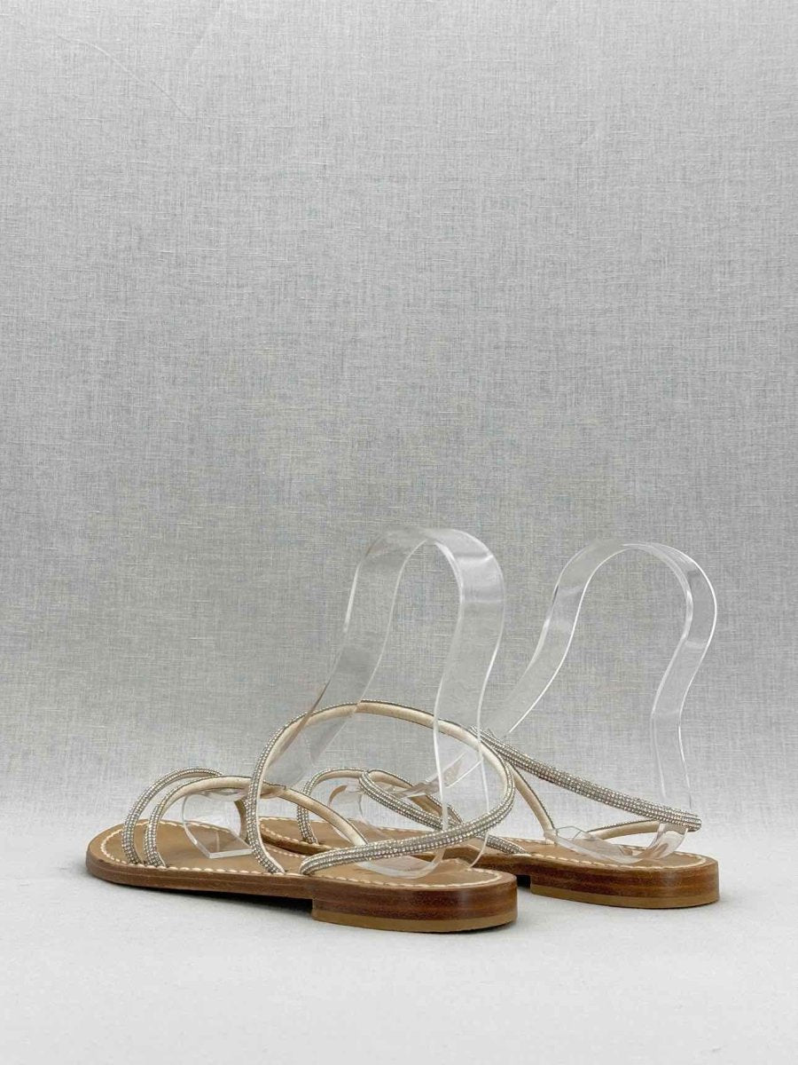 Pre - loved AMALIA Silver Size EU 39 Sandals at Reems Closet