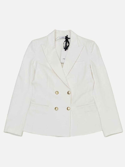 Pre - loved AMEN Double Breasted White Jacket at Reems Closet