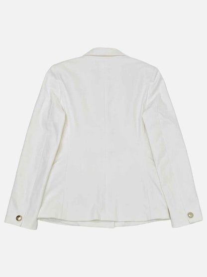 Pre - loved AMEN Double Breasted White Jacket at Reems Closet