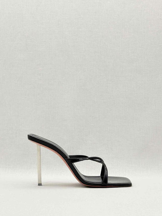 Pre - loved AMINA MUADDI Adriana Black Size EU 39 Mules at Reems Closet