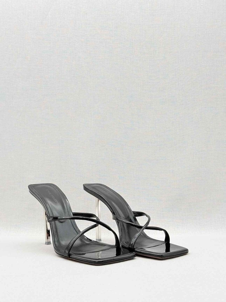 Pre - loved AMINA MUADDI Adriana Black Size EU 39 Mules at Reems Closet