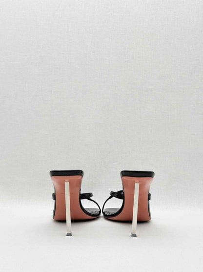 Pre - loved AMINA MUADDI Adriana Black Size EU 39 Mules at Reems Closet