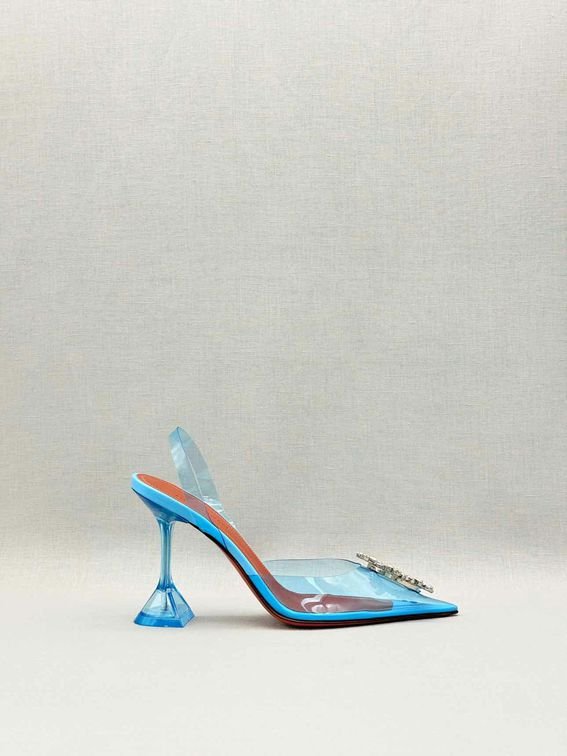 Pre-loved AMINA MUADDI Begum Blue Size EU 37 Pumps at Reems Closet