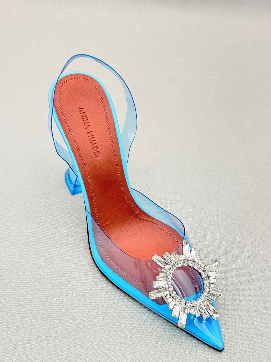 Pre-loved AMINA MUADDI Begum Blue Size EU 37 Pumps at Reems Closet
