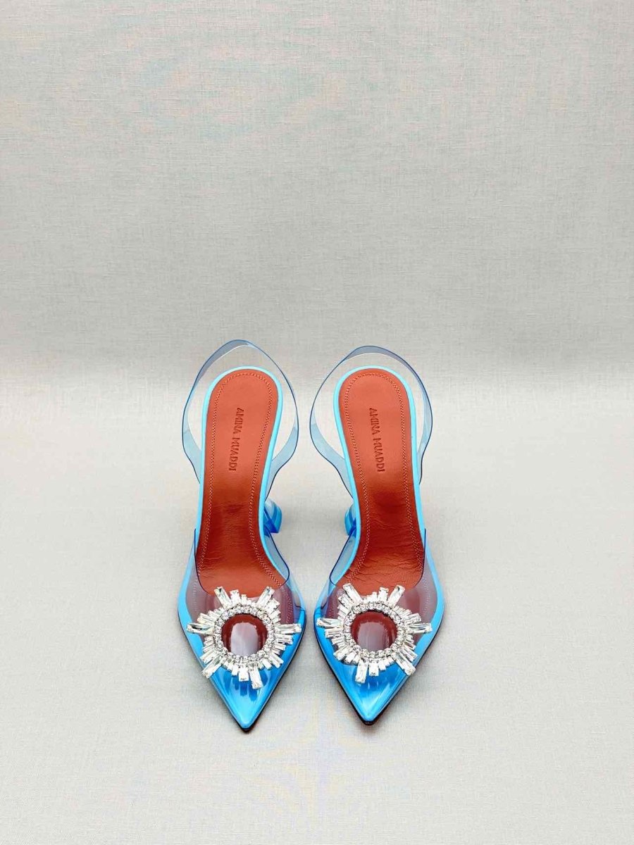 Pre-loved AMINA MUADDI Begum Blue Size EU 37 Pumps at Reems Closet