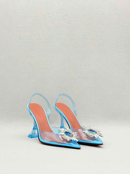 Pre-loved AMINA MUADDI Begum Blue Size EU 37 Pumps at Reems Closet