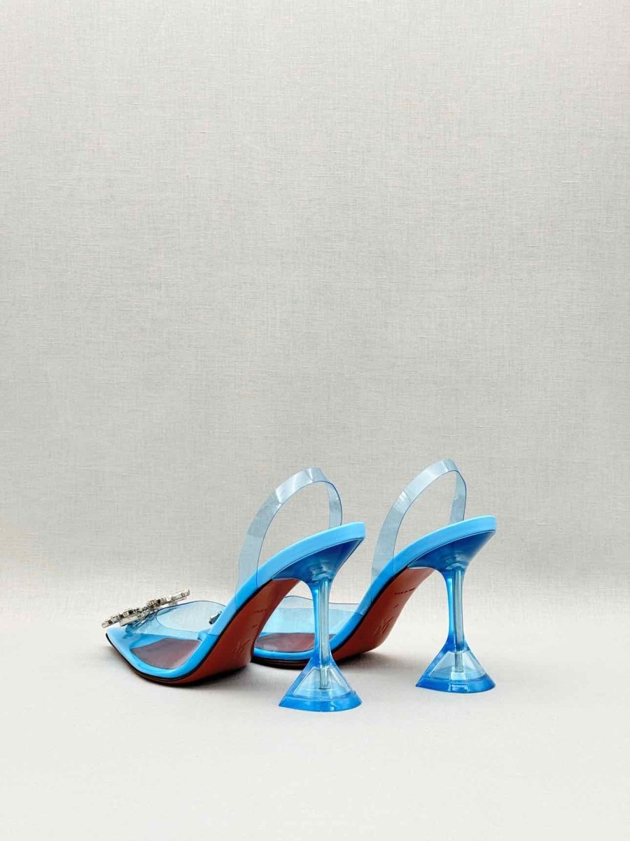 Pre-loved AMINA MUADDI Begum Blue Size EU 37 Pumps at Reems Closet
