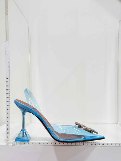 Pre-loved AMINA MUADDI Begum Blue Size EU 37 Pumps at Reems Closet