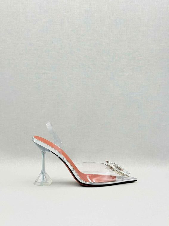 Pre-loved AMINA MUADDI Begum Transparent Size EU 38 Pumps at Reems Closet