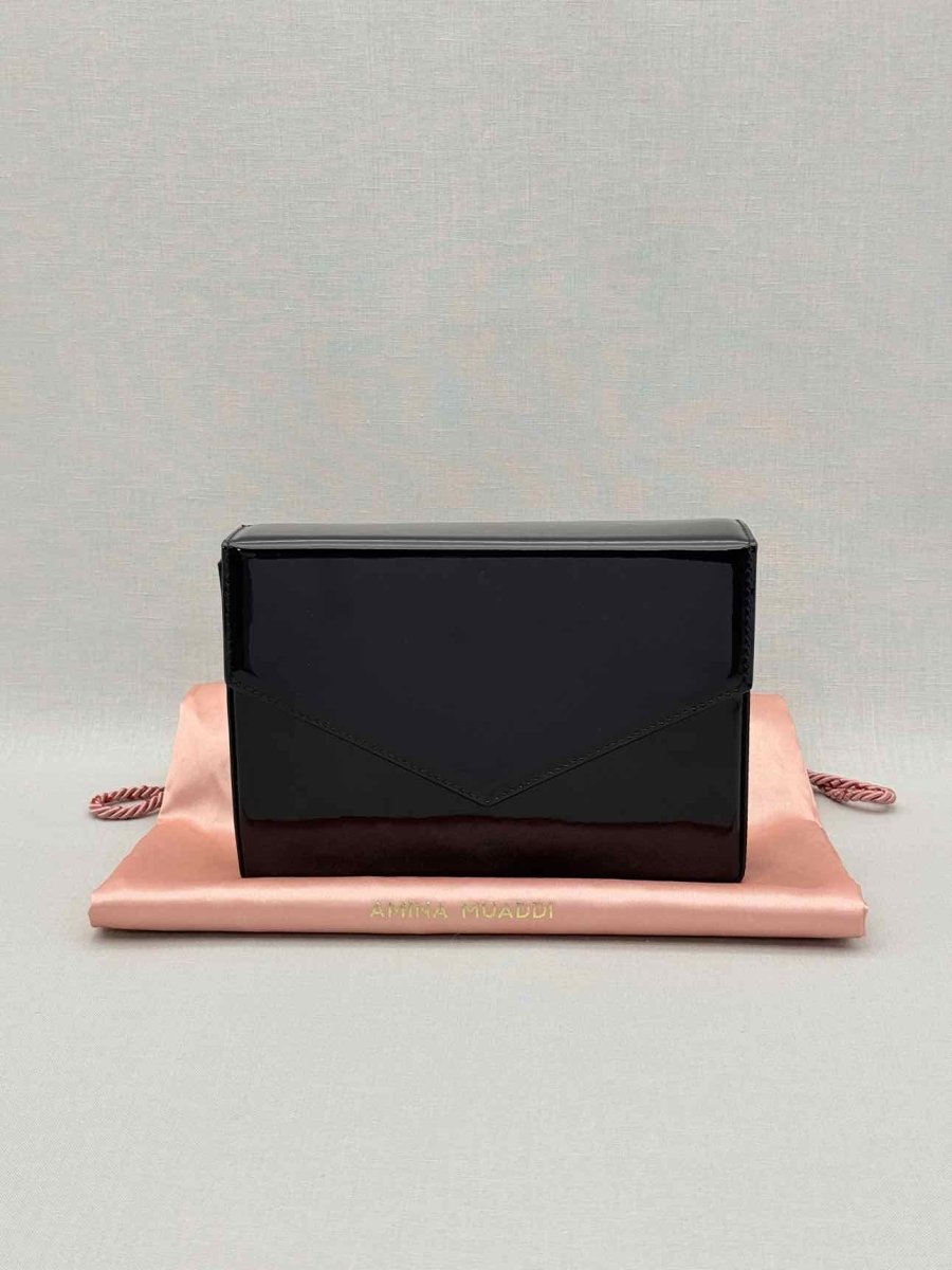 Pre-loved AMINA MUADDI Black Clutch at Reems Closet