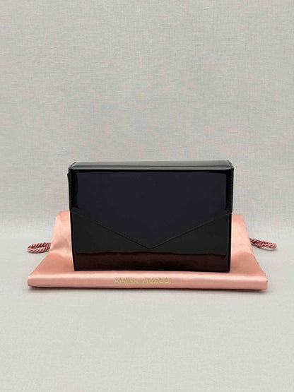 Pre-loved AMINA MUADDI Black Clutch at Reems Closet
