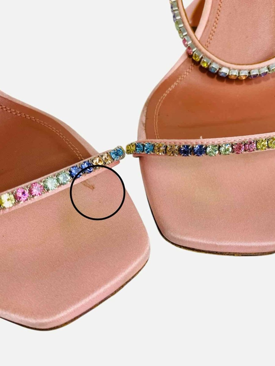 Pre - loved AMINA MUADDI Gilda Pink Size EU 38 Mules at Reems Closet