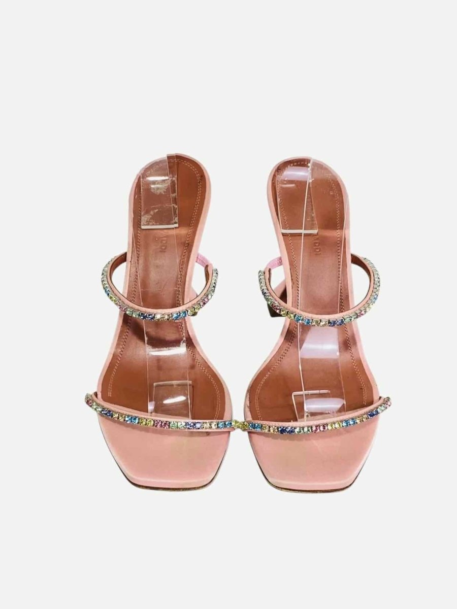 Pre - loved AMINA MUADDI Gilda Pink Size EU 38 Mules at Reems Closet