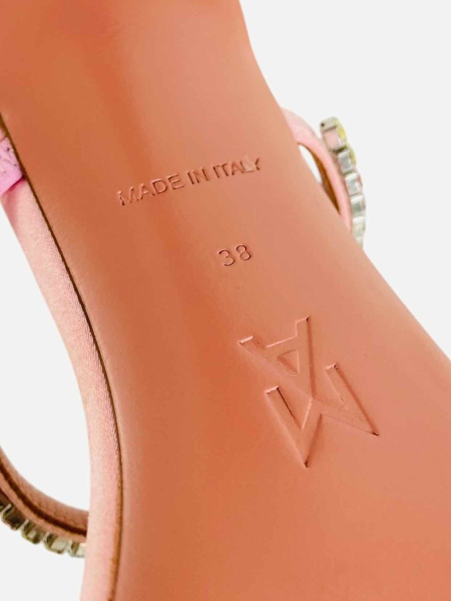 Pre - loved AMINA MUADDI Gilda Pink Size EU 38 Mules at Reems Closet