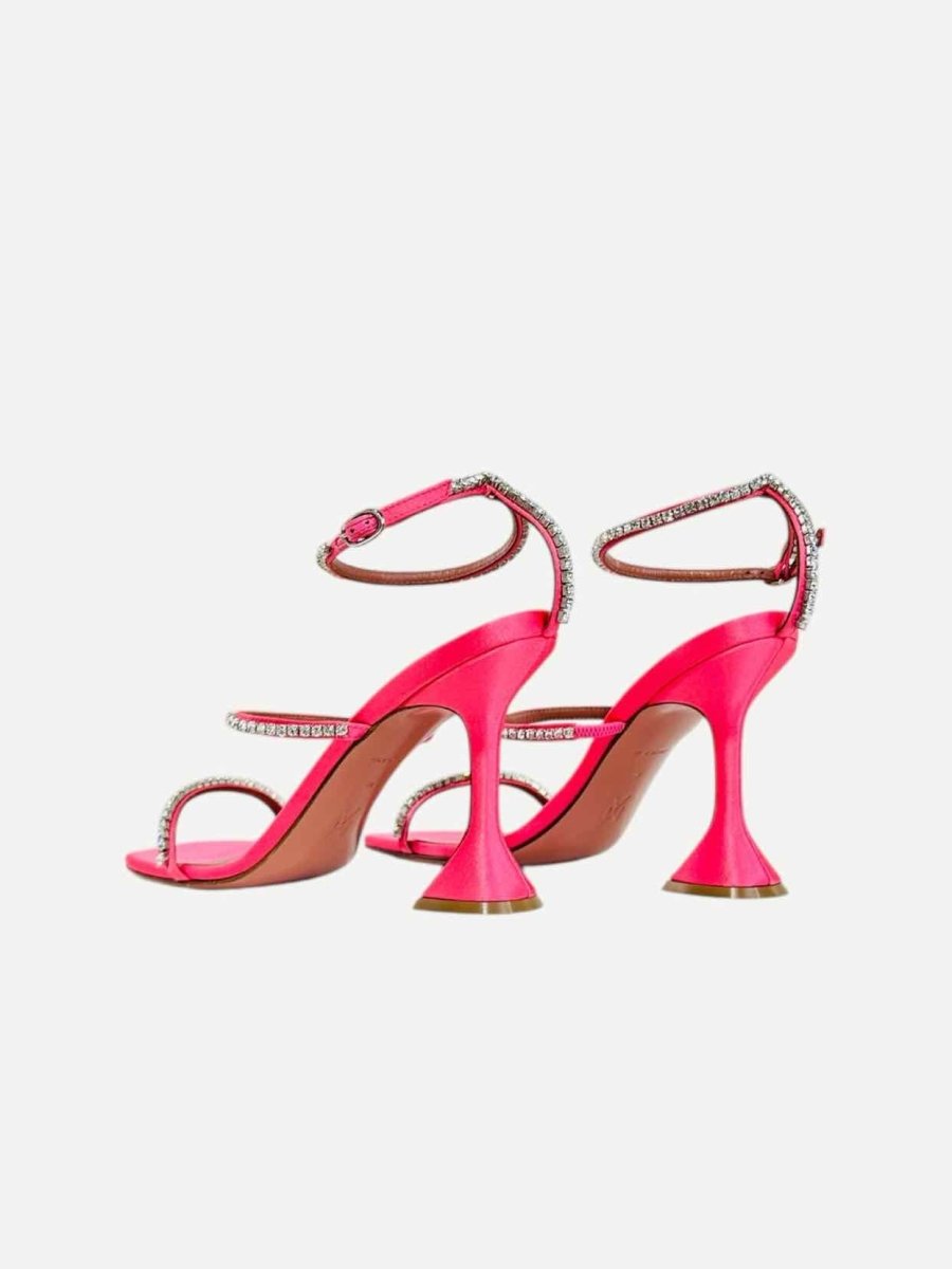 Pre - loved AMINA MUADDI Glida Pink Heeled Sandals 39 at Reems Closet