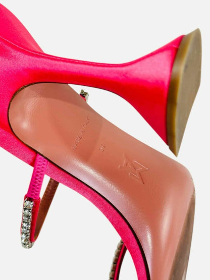 Pre - loved AMINA MUADDI Glida Pink Heeled Sandals 39 at Reems Closet