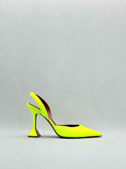 Pre - loved AMINA MUADDI Holli Neon Green Size EU 40 Pumps at Reems Closet
