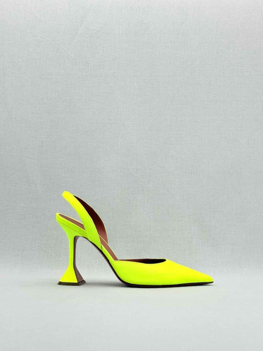 Pre - loved AMINA MUADDI Holli Neon Green Size EU 40 Pumps at Reems Closet