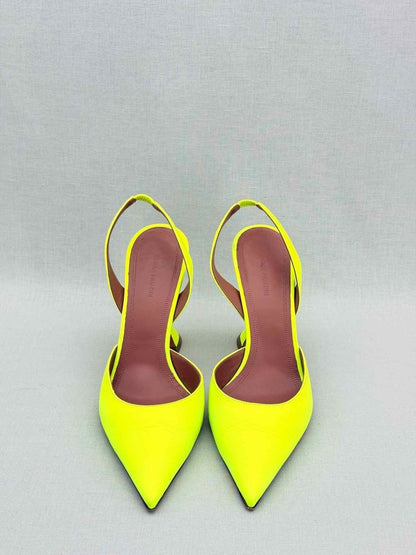 Pre - loved AMINA MUADDI Holli Neon Green Size EU 40 Pumps at Reems Closet