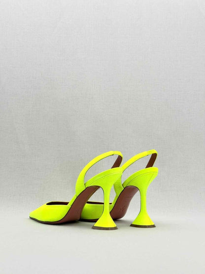 Pre - loved AMINA MUADDI Holli Neon Green Size EU 40 Pumps at Reems Closet