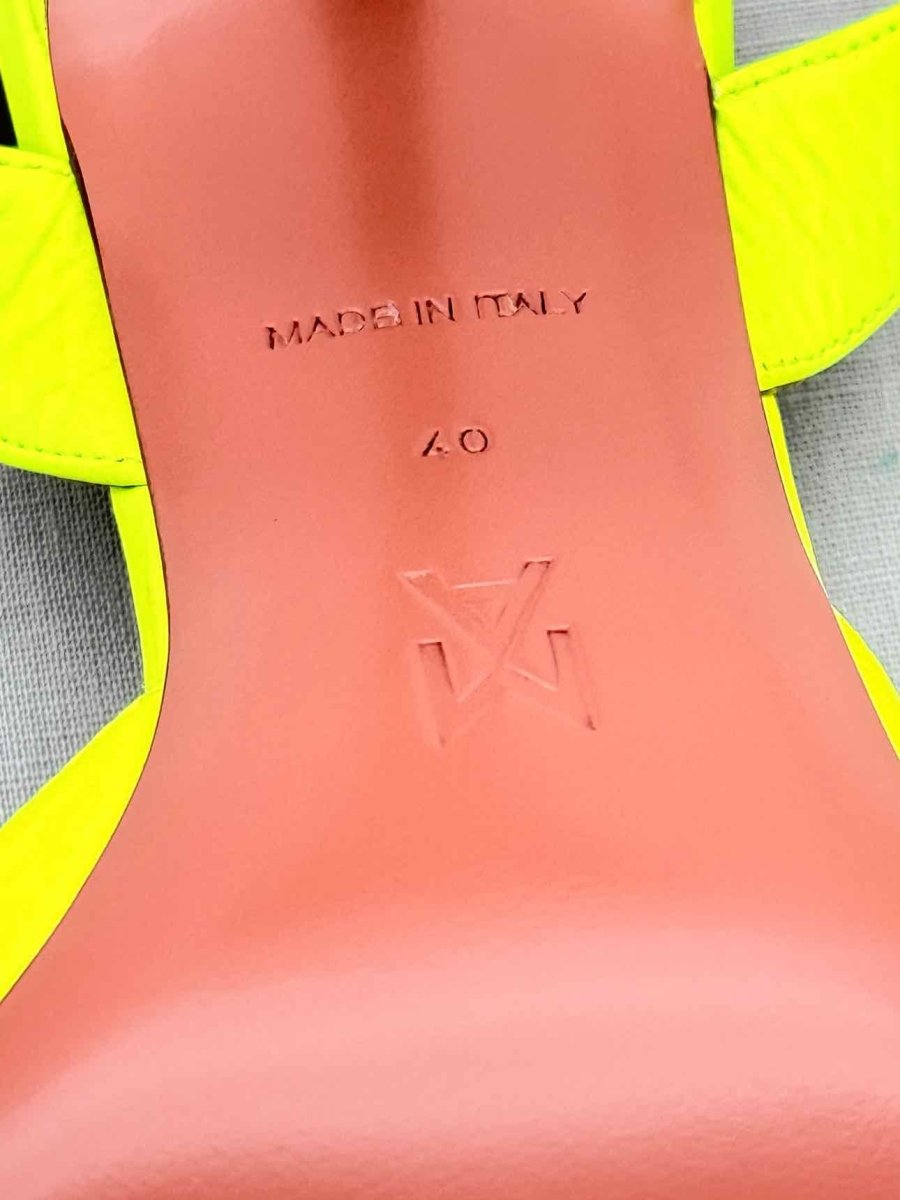 Pre - loved AMINA MUADDI Holli Neon Green Size EU 40 Pumps at Reems Closet