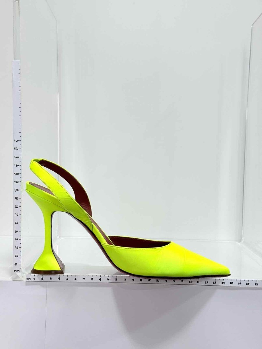 Pre - loved AMINA MUADDI Holli Neon Green Size EU 40 Pumps at Reems Closet