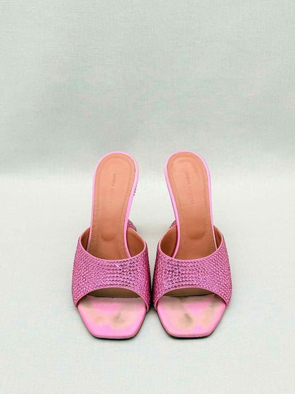 Pre-loved AMINA MUADDI Lupita Pink Size EU 38 Mules at Reems Closet
