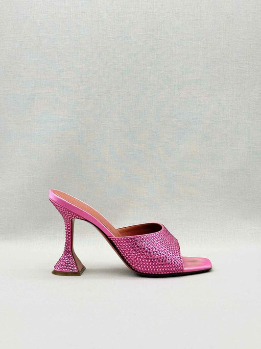 Pre-loved AMINA MUADDI Lupita Pink Size EU 38 Mules at Reems Closet