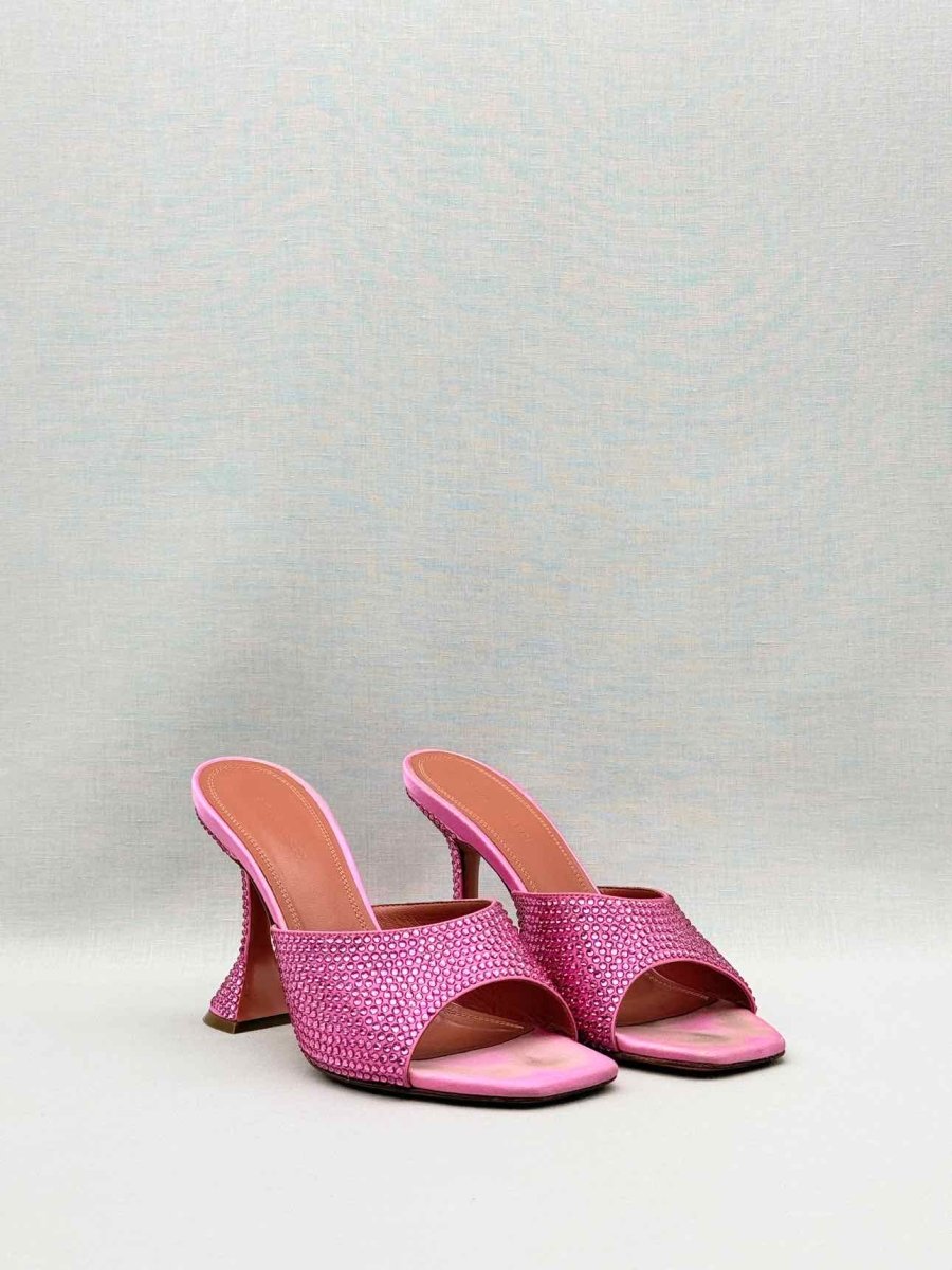 Pre-loved AMINA MUADDI Lupita Pink Size EU 38 Mules at Reems Closet