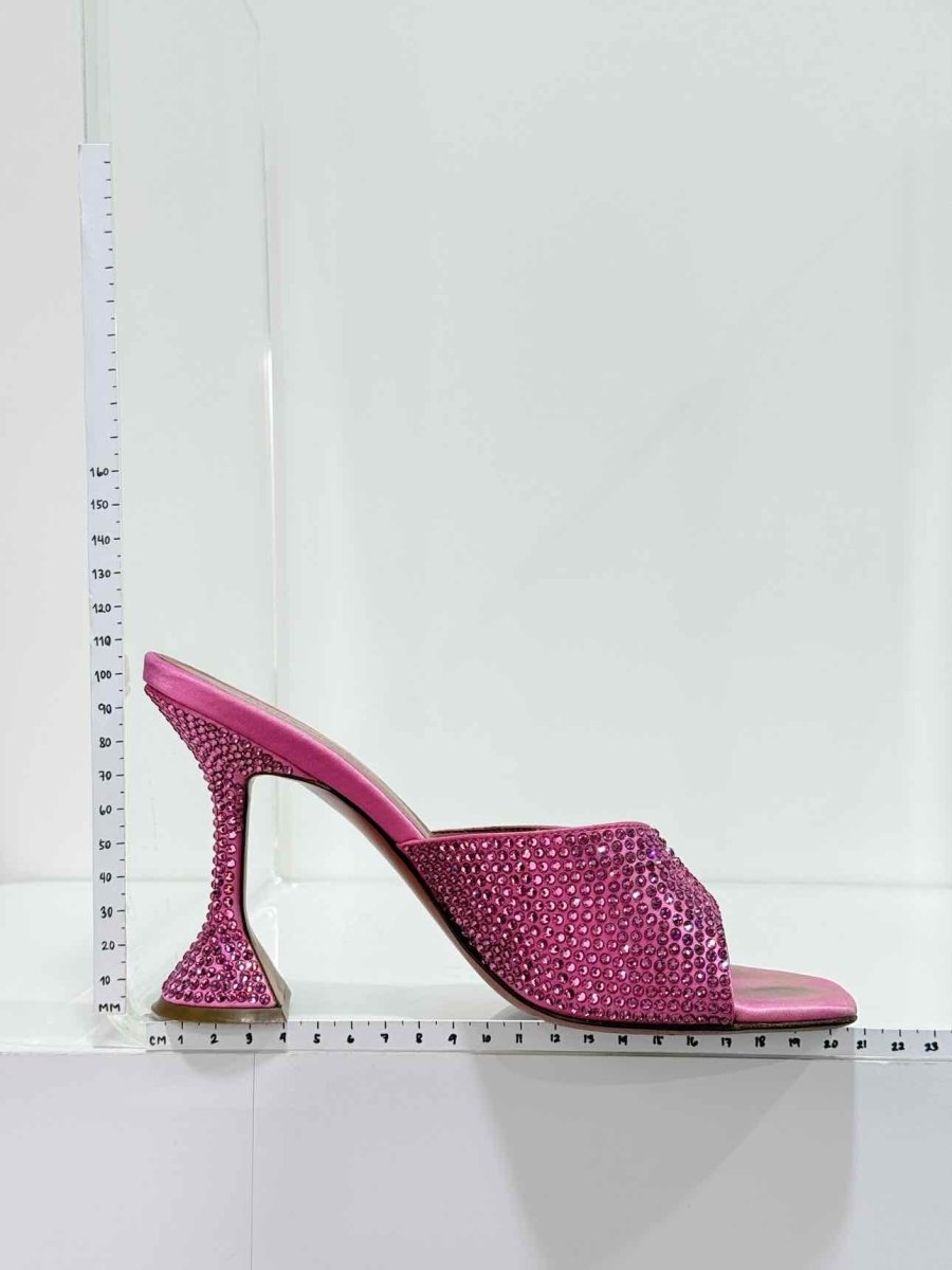 Pre-loved AMINA MUADDI Lupita Pink Size EU 38 Mules at Reems Closet