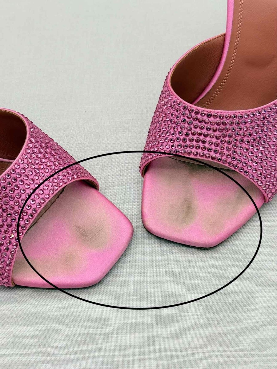 Pre-loved AMINA MUADDI Lupita Pink Size EU 38 Mules at Reems Closet