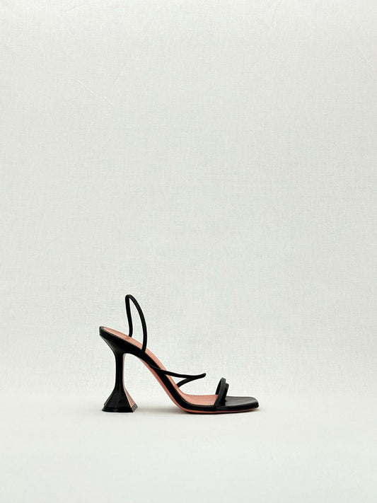 Pre - loved AMINA MUADDI Naima Black Size EU 36 Heeled Sandals at Reems Closet