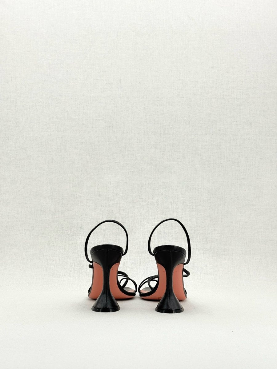 Pre - loved AMINA MUADDI Naima Black Size EU 36 Heeled Sandals at Reems Closet