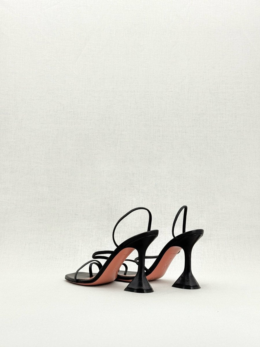 Pre - loved AMINA MUADDI Naima Black Size EU 36 Heeled Sandals at Reems Closet